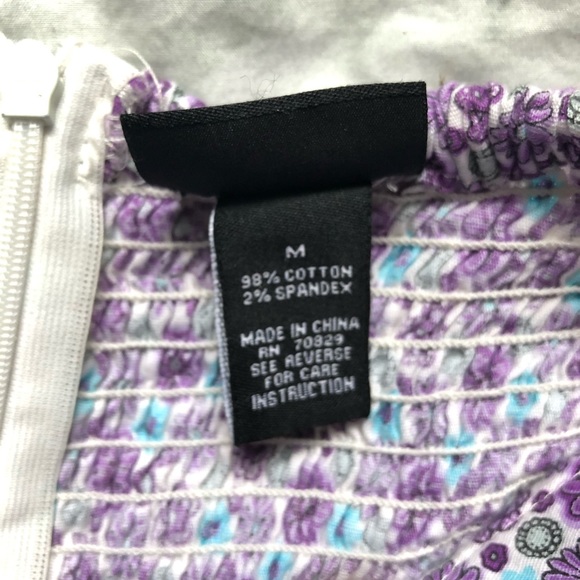 Rue 21 Purple Floral Strapless Dress - Picture 4 of 8